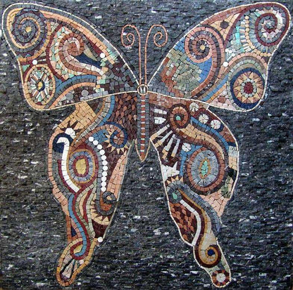 Mosaic Patterns - Abstract Butterfly