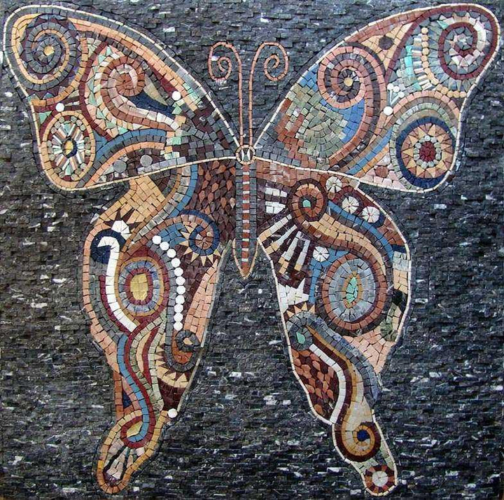 Mosaic Patterns - Abstract Butterfly