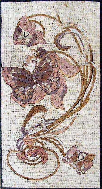 Mosaic Wall Art - Butterflies