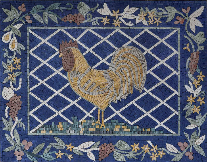Gallo Paesaggio - Mosaic Art