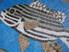 Black And White Fish - Mural Mosaic Art