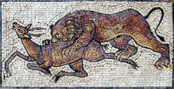 Mosaic Artwork - Hunted Deer