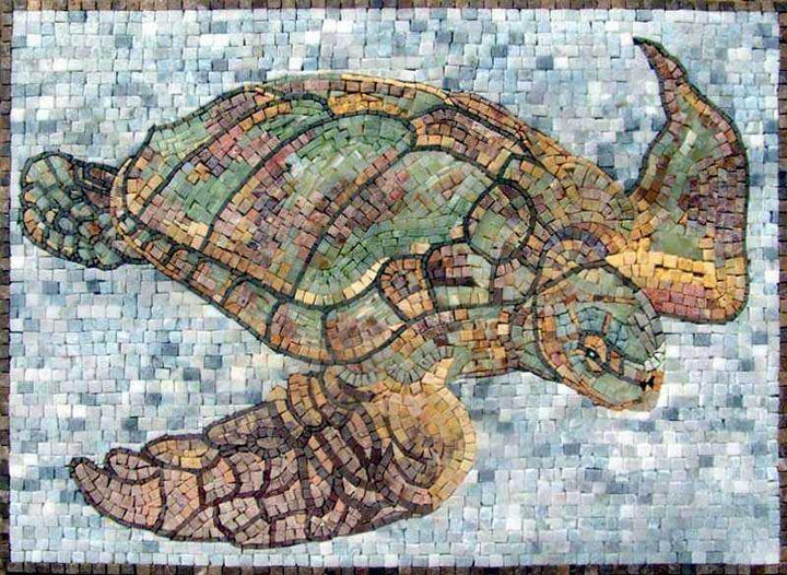 Sea Turtle Mosaic Art
