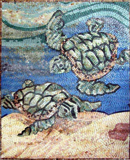 Sea Turtles Mosaic