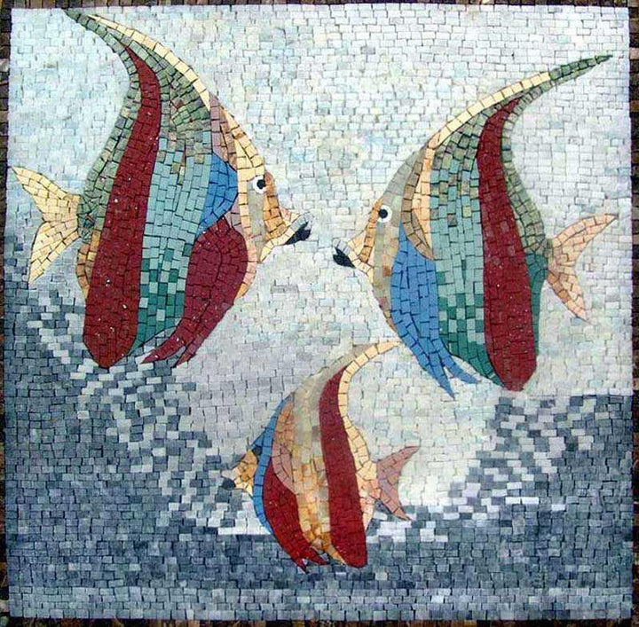 Fish Stone Mosaic Art