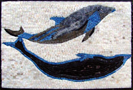 Dolphin Mosaic Mural