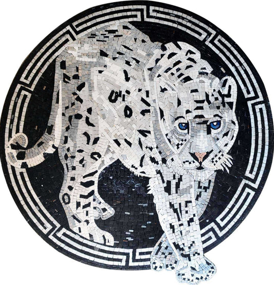 Medallion Mosaic Art - Leopard