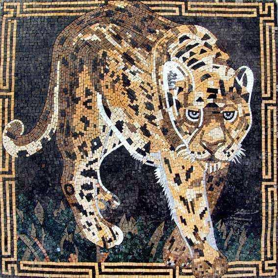 Mosaic Designs - Glaring Leopard