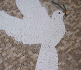 Marble Mosaic -The White Dove