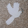 Marble Mosaic -The White Dove