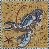 Lobster Mosaic Mural