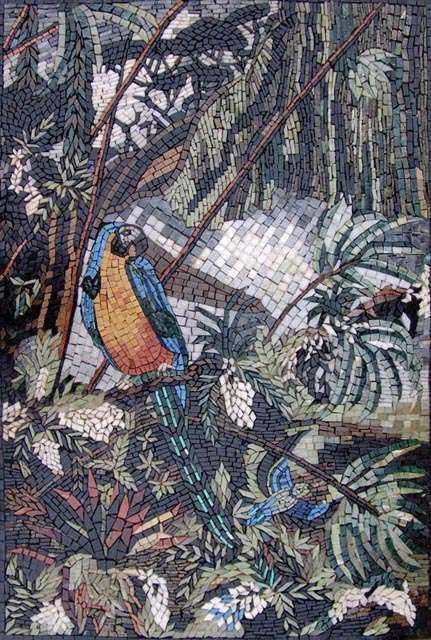 Mosaic Tile Art - Macaw Parrot