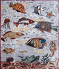 Sea Creatures Aquarium Mosaic