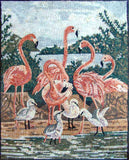 Animal Mosaic Designs - Pink Flamingo