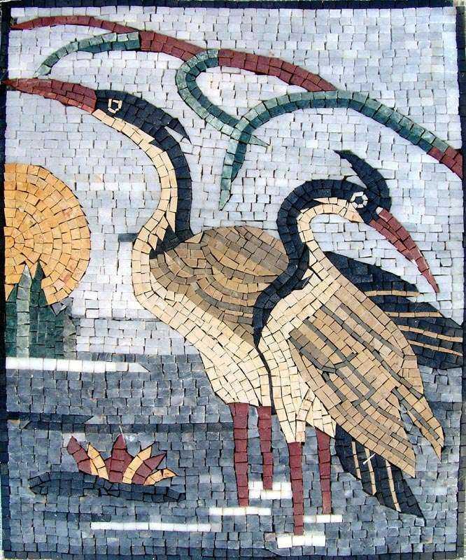 Mosaic Designs - Dalmatian pelicans