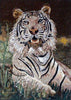 Mosaic Wall Art - White Tiger