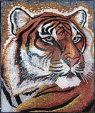 Mosaic Wall Art - Tiger Look