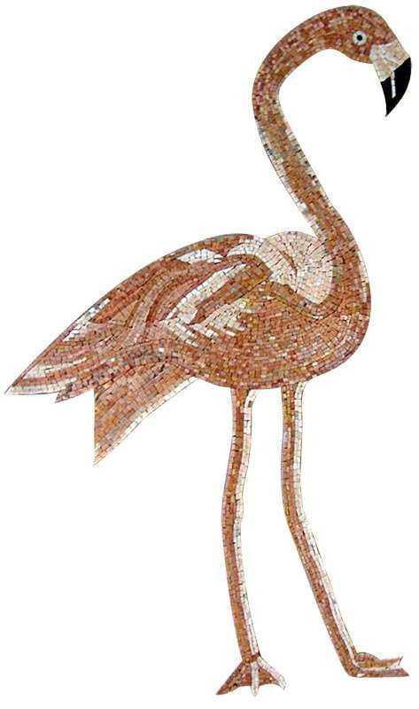 Animal Mosaic Art - Flamingo