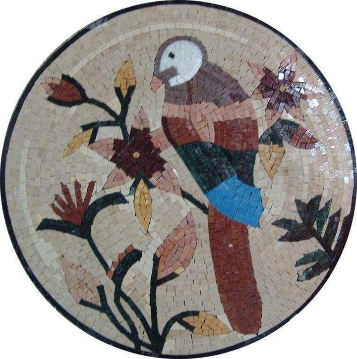 Mosaic Wall Art - Cobalt-Winged Parakeet