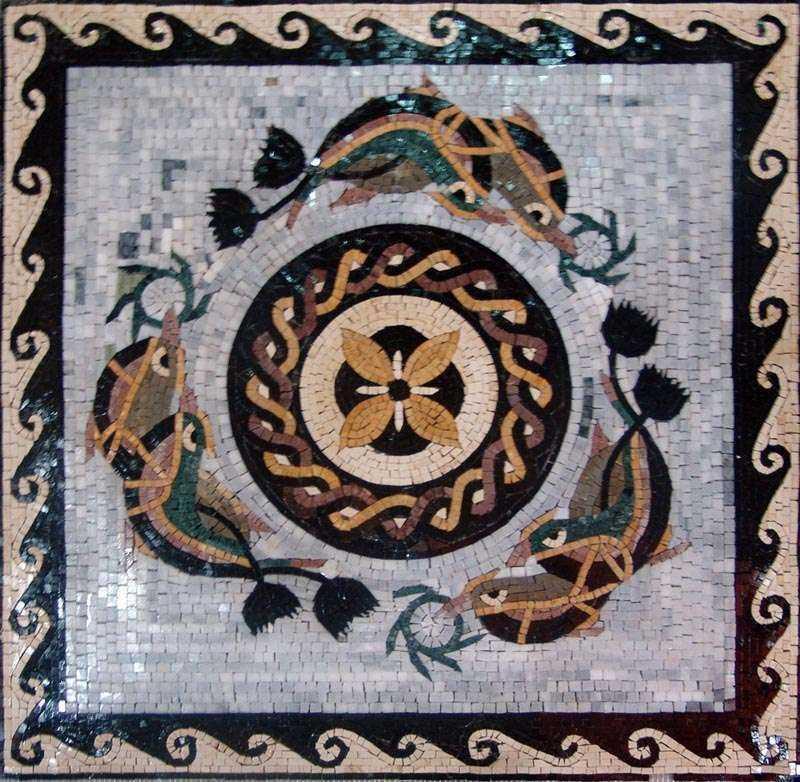 Nautical Geometric Mosaic