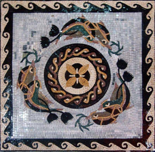Nautical Geometric Mosaic