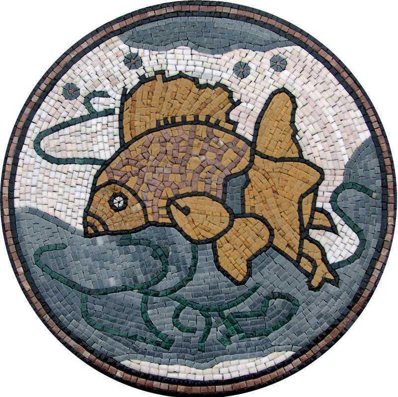 Fish Medallion Mosaic