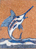 Sword Fish Mosaic Art