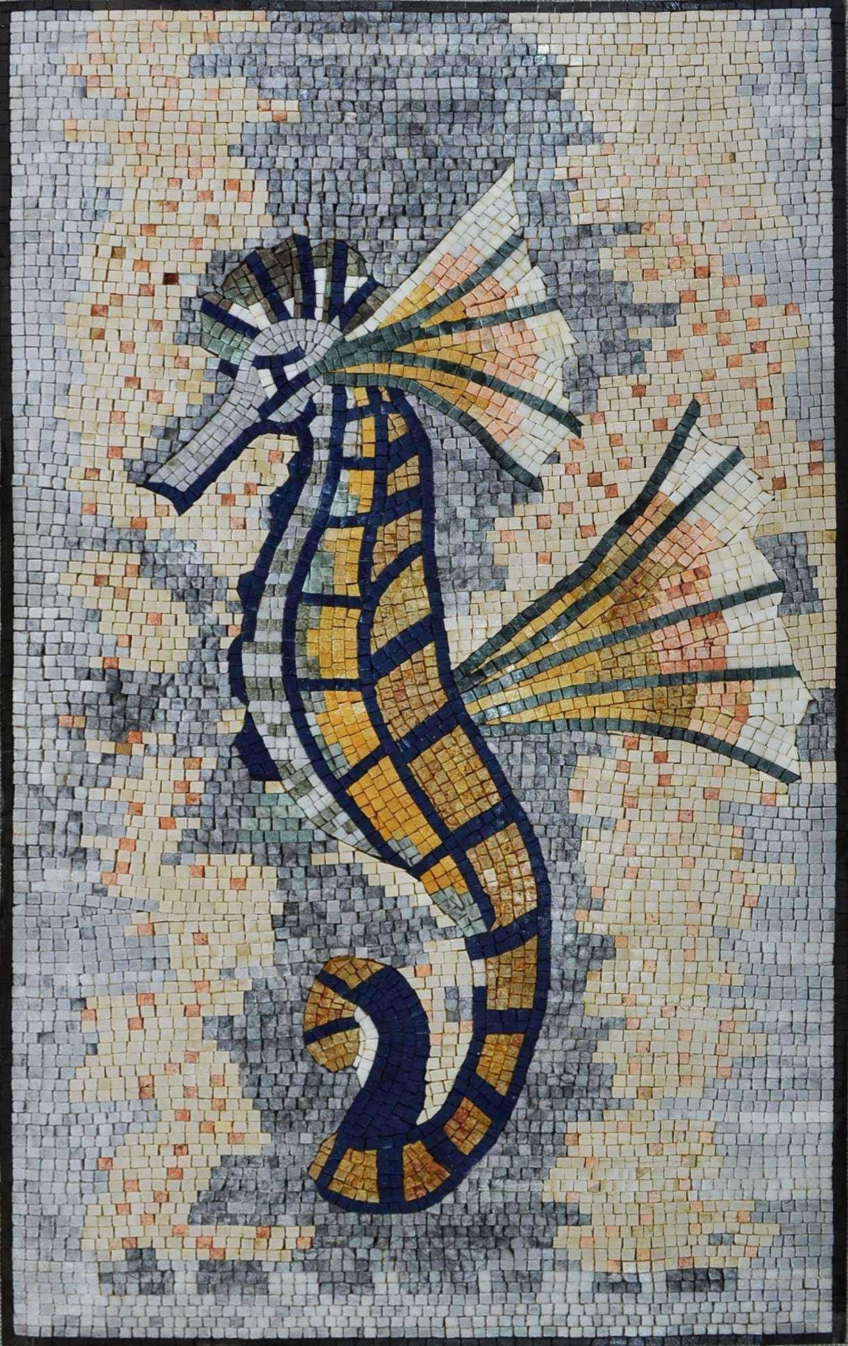 Seahorse Marble Mosaic