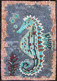 Gorgeous Seahorse Marble Mosaic