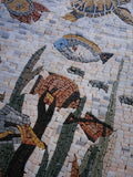 Under the Sea Fish and Turtle Mosaic art