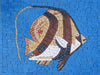 Brown Moorish Idol fish- Mosaic Wall Art