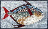 Beautifully colored Fish Marble Mosaic