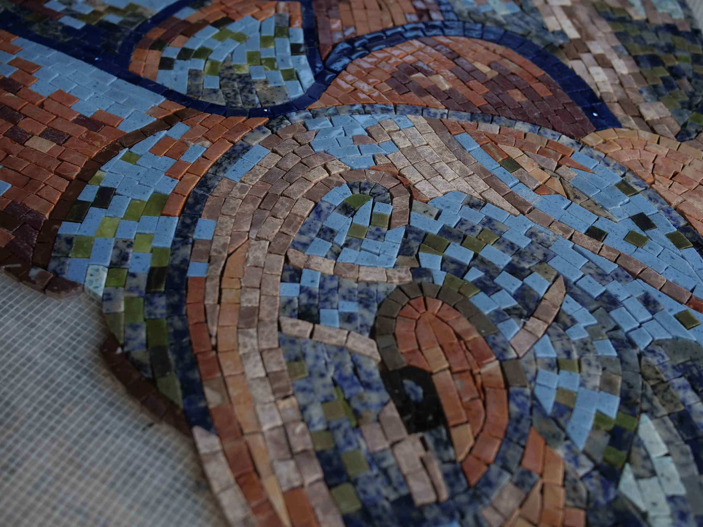 Pool Tile Art - Blue Turtle