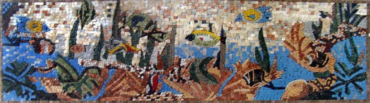 Sea Life Scene Mosaic
