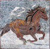 Mosaic Artwork - Galloping Horse