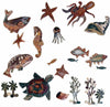 Sea Creatures Mosaic Wall Art
