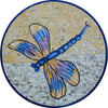 Mosaic Designs  - Round Drangonfly 