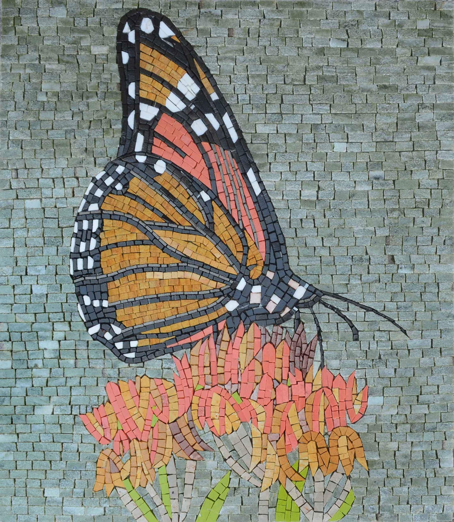 Butterfly Mural - Mosaic Art