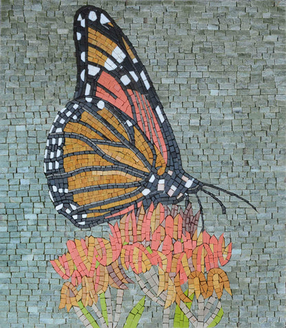 Butterfly Mural - Mosaic Art