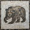 Mosaic Designs - Brown Illustrated Bear