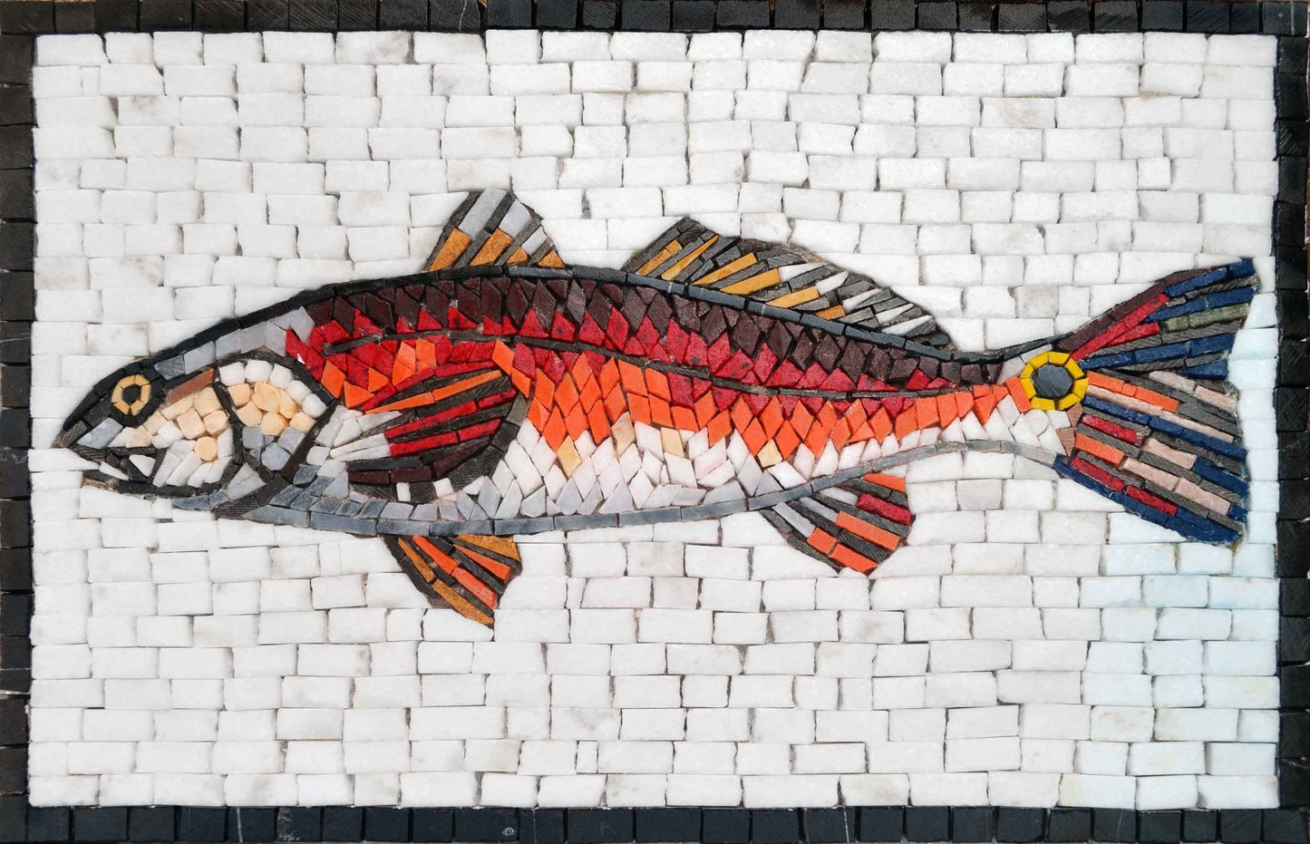 Mosaic Art - Rosso Jumping Mullet