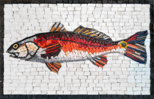 Mosaic Art - Rosso Jumping Mullet