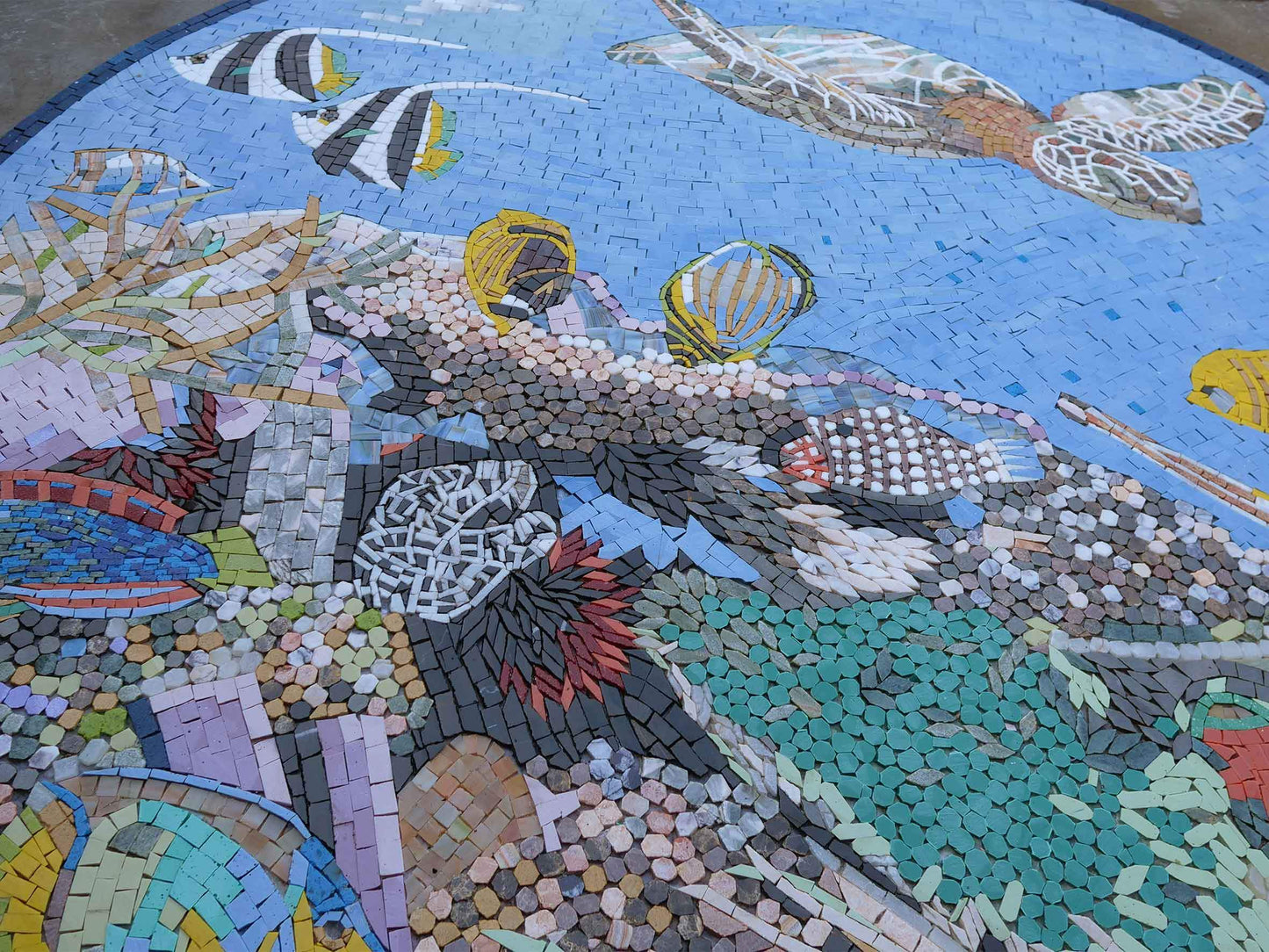 Down In The Reef - Mosaic Nautical Artwork