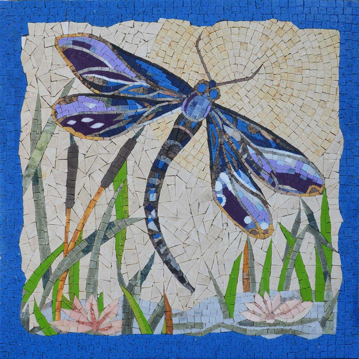 Mosaic Art - Tropical Dragonfly