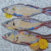 Nautical Mosaic Art - Lemons and Fish