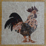 Black Tail Rooster - Mosaic Art