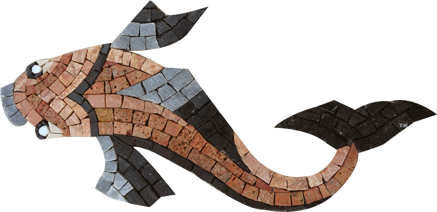 Swimming Fish Mosaic Design