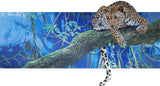 Feline Instinct- Leopard On A Branch Mosaic Wall Art