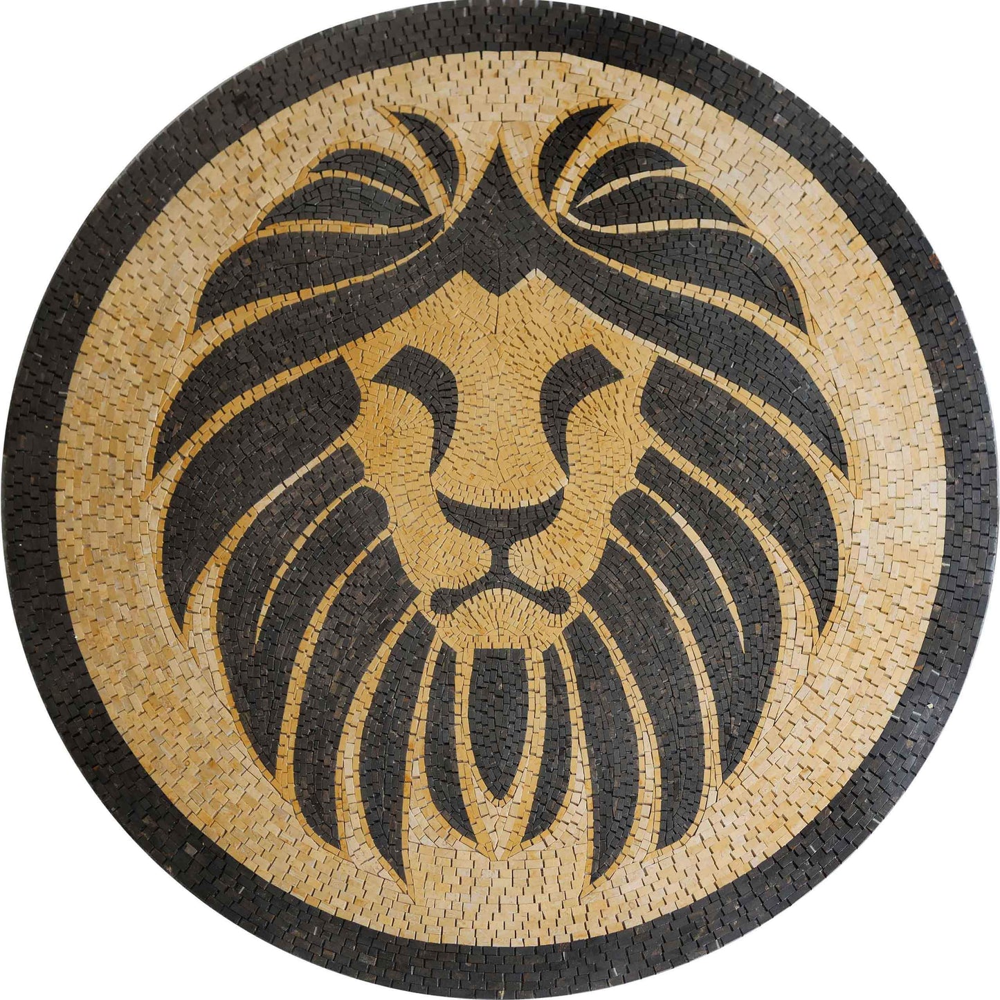 Marble Mosaic Medallion - Leo