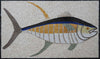 Mosaic Fish Artwork - Grumpy the Fish